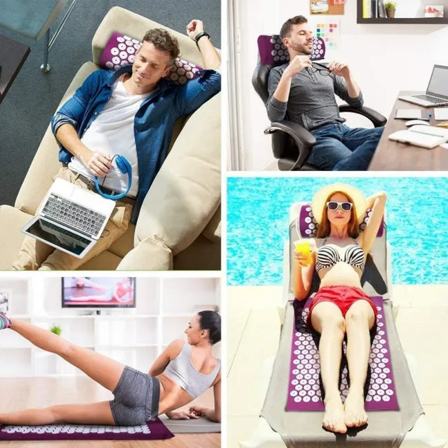 Almohada Tapete de Acupresión 🧘♀️🛌