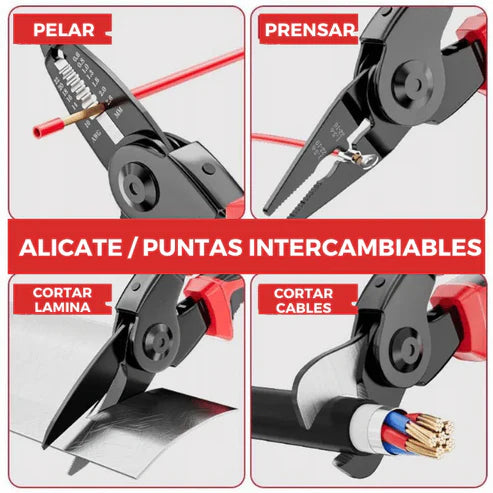 ALICATE 5 EN 1 + CINTA LÍQUIDA AISLANTE 🎁 GRATIS 🎁