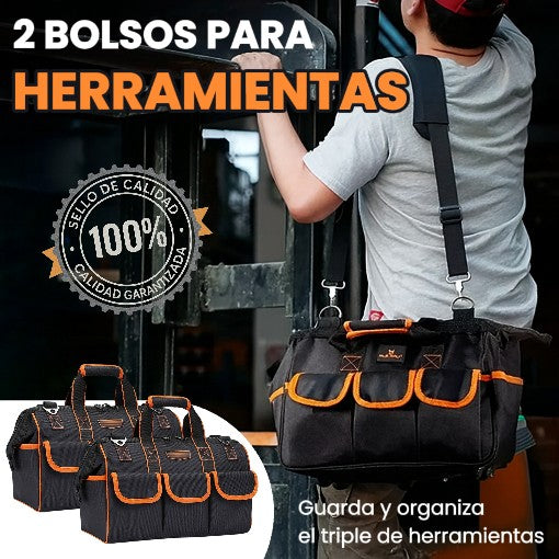 PACK DE 2 BOLSOS PARA HERRAMIENTAS 🛠️🧰 ¡Organiza el triple sin perder nada!