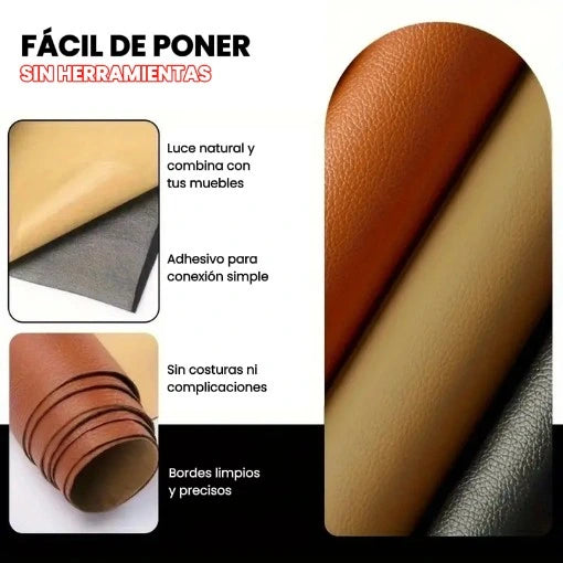 2 REPARADORES DE CUERO ADHESIVO x 140 CM + 2 RESTAURADORES GRATIS 🤩😱