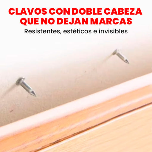 1.000 CLAVOS INVISIBLES DOBLE CABEZA 🤩