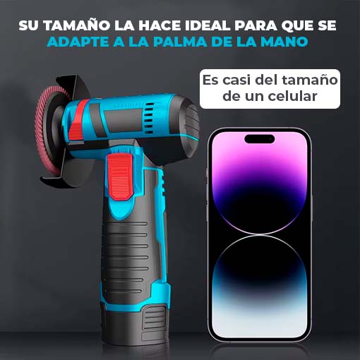 MINI PULIDORA INALÁMBRICA + CONVERTIDOR DE BATERÍA 👷🤩 ¡TRABAJA SIN LÍMITES!