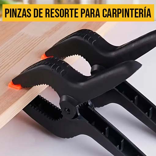 PACK 18 PIEZAS - SET DE PRENSAS DE RESORTE 👷🤩 ¡4 medidas diferentes!