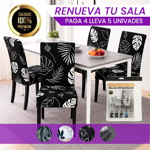 PROTECTORES PARA SILLAS ESTAMPADOS ¡Paquetes x 4 y 6 unidades! 🤩🪑