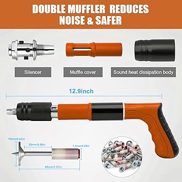 MINI PERCUTOR DE CLAVOS + 200 CLAVOS ¡GRATIS!🔨🤩