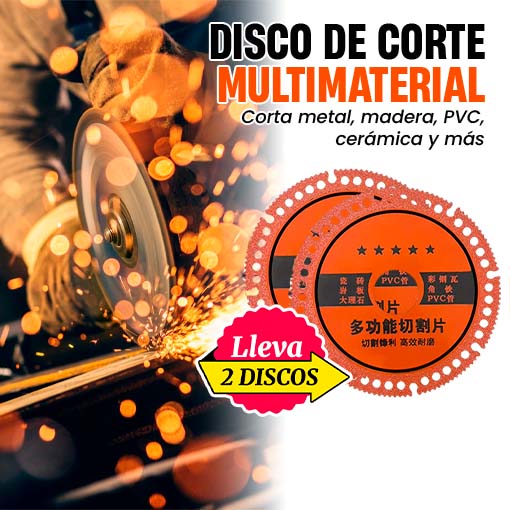 📀Disco de corte multimaterial🛠️¡Lleva 2X1!