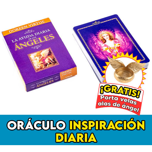 😇Oráculo inspiración angelical diaria + ¡Gratis! porta velas alas de ángel🕯️