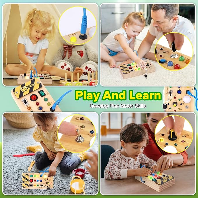 👶Tabla Sensorial Montessori🤩Entretenimiento y aprendizaje