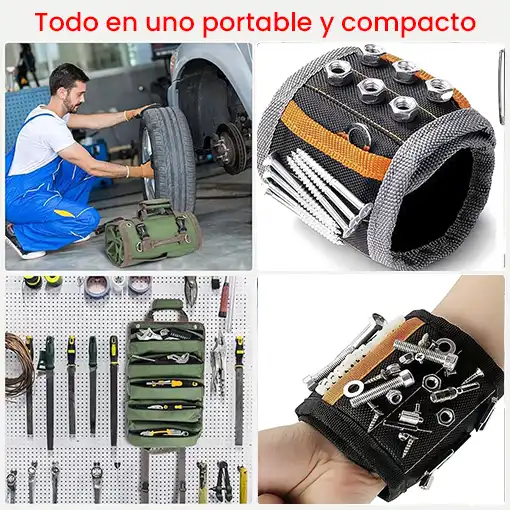 400 Clavos fulminantes + Maletín enrollable y Brazalete magnético GRATIS 🎁🎉