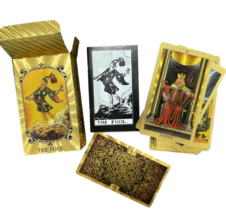 🃏Cartas tarot lámina de oro🧙