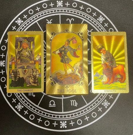 🃏Cartas tarot lámina de oro🧙