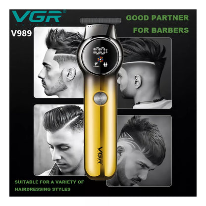 Máquina Profesional VGR🤩Una máquina inalámbrica de alto rendimiento, diseñada para cortes perfectos sin irritar la piel de tus clientes.