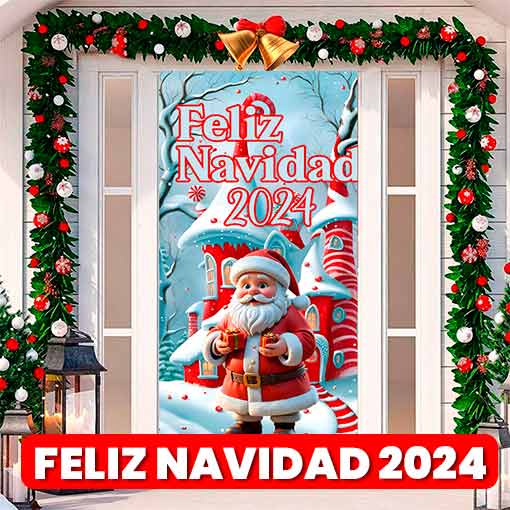 2 Fundas navideñas para puertas 🚪🎅