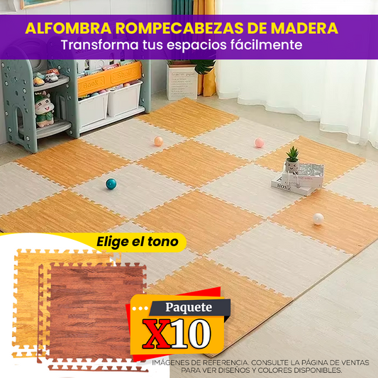 ALFOMBRA ROMPECABEZAS DE MADERA 😱 ¡Vienen  en paquetes de 10 y 20 unidades!