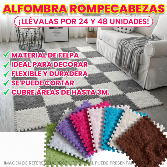 ALFOMBRA ROMPECABEZAS DE FELPA 🤩😱