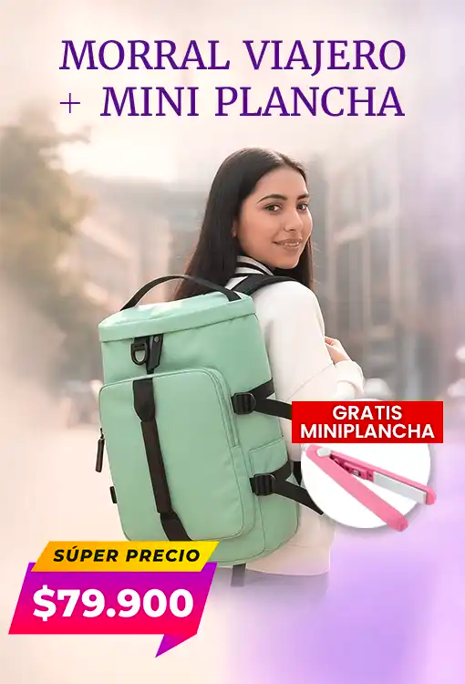Morral viajero + Mini plancha