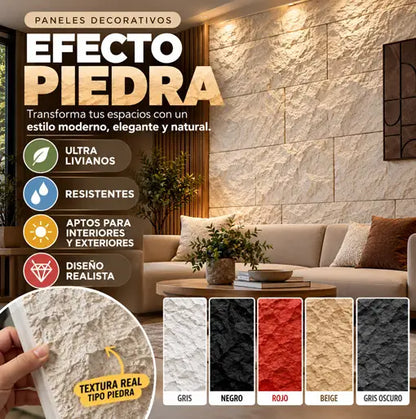 Panel tipo piedra PU