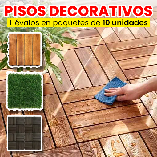 PISO DECORATIVO PARA EXTERIOR E INTERIOR 🤩 ¡Llévalos en paquetes x 10 unidades!