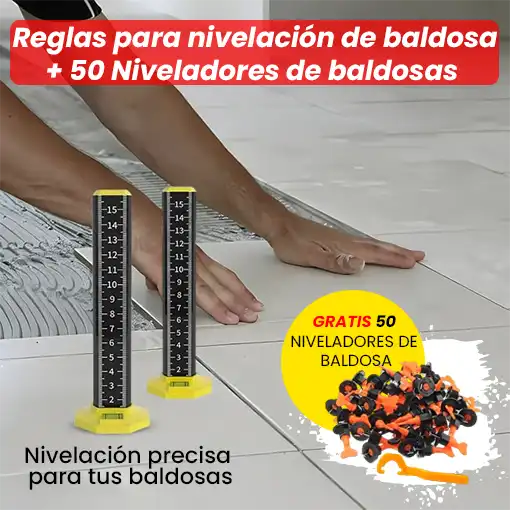REGLA PARA NIVELACIÓN DE BALDOSA + 50 NIVELADORES DE BALDOSA GRATIS 🛠️🤩