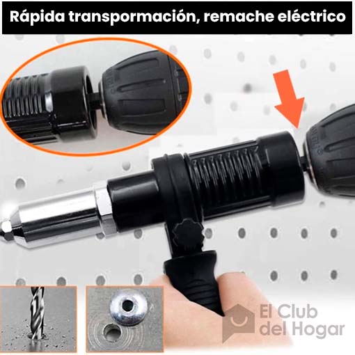 Remachadora para taladro