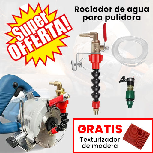 Rociador de Agua para Pulidora + Texturizador de Madera GRATIS