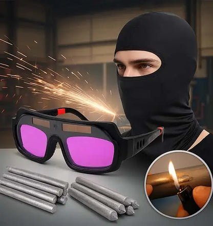 Gafas para soldadura + protector facial 🕶️💥