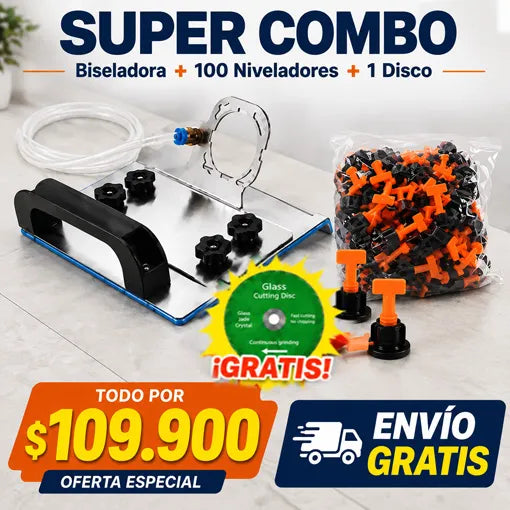 OFERTA Biseladora  + 100 niveladores + 1 Disco GRATIS 👍👌