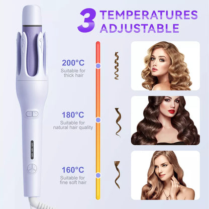 Rizador de Cabello Automático 🤩 ¡Descubre la magia de los rizos perfectos!